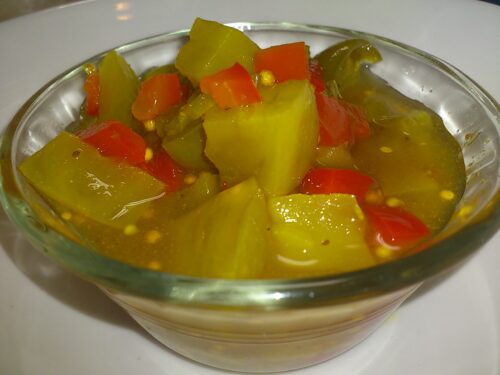 Green tomato pickle relish