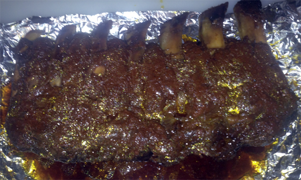 Ribs in foil