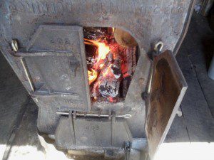 The evaporator firebox.