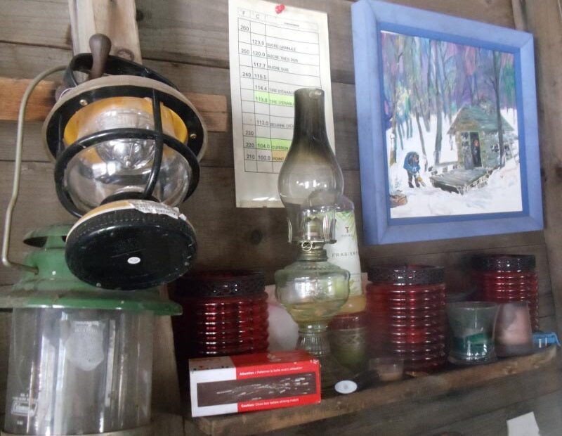 Shack Decorations Including Temperature Guide