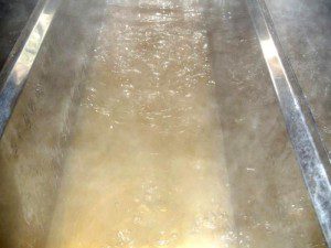 The boiling syrup