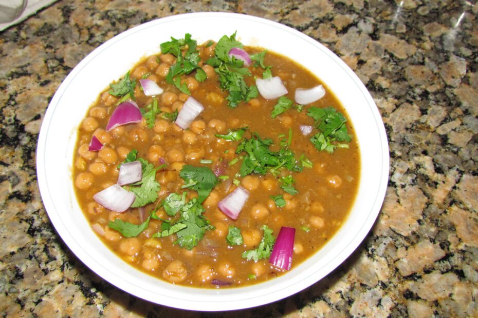 Curried chickpeas