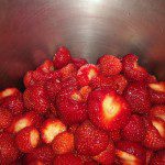 Strawberries for jam