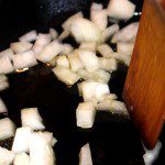 Sauteing onions