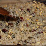 Cooling rice to roll it