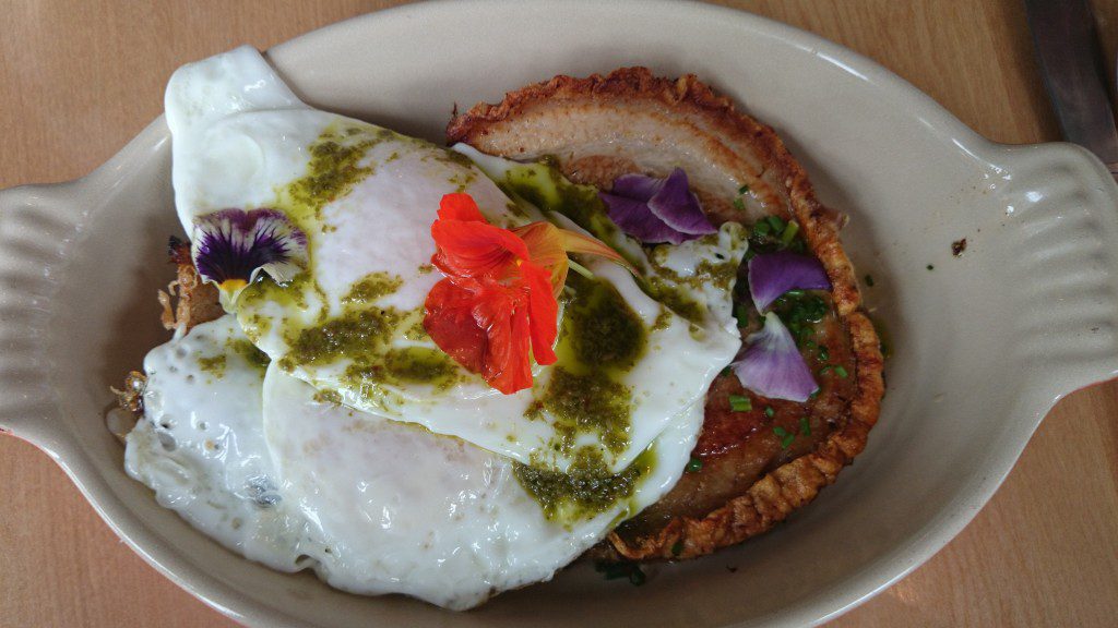 Porchetta and Eggs Mallard Cottage Quidi Vidi Village St. John's, NL