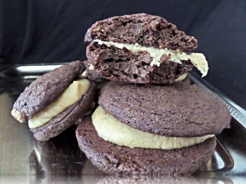 Brownie Sandwich with Salted Caramel