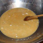 Oil and molasses added to the yeast.