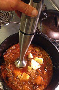 Blending soup