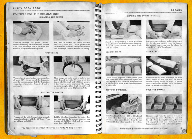 How to knead bread, Purity Flour Cookbook
