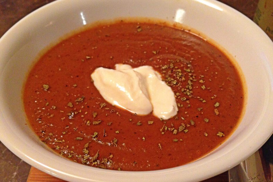 Roasted Vegetables and Polenta Soup