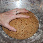 Measure the bread size after the raising.