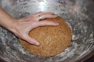 Measure the bread size after the raising.