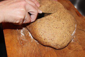 Cutting the dough