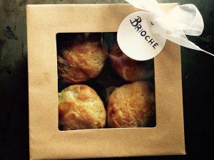 A box of Brioche for family dinner
