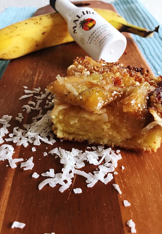 banana coconut upside down cake 2