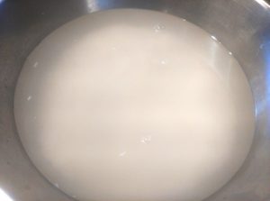 Rice water for vinegar