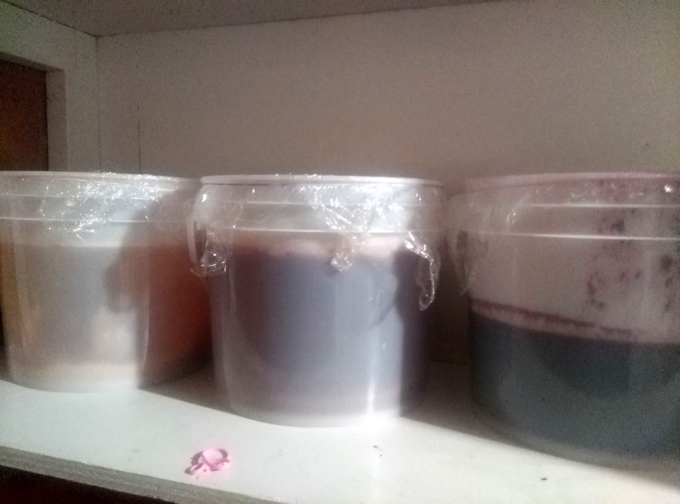Vinegar on shelf
