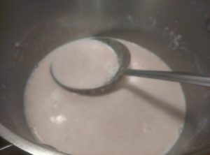 Milk for banana ice cream
