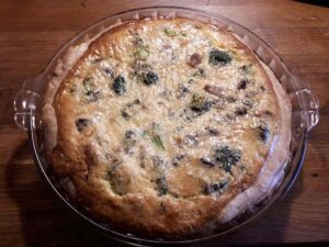 Pastizzi quiche, top view
