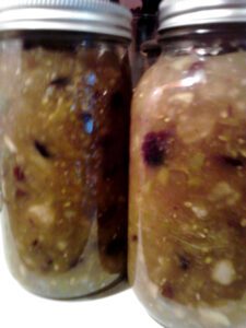 Mincemeat in jars