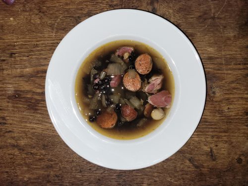 Ready for serving – Sopa de Garbanzo