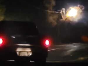 Transformer fire