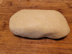 Marzipan resting before shaping