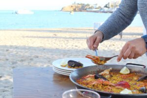 Paella on the beach