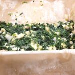 Spankaopita filling in the pie